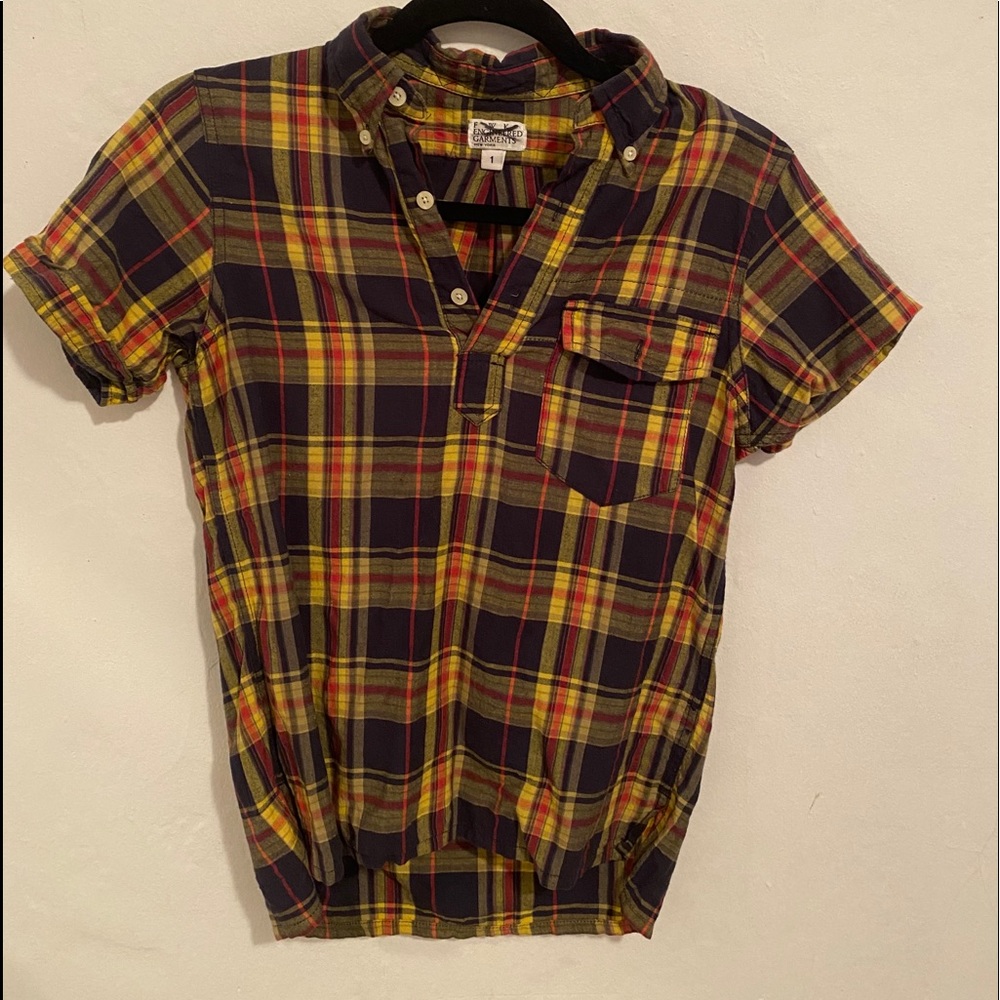 Engineered Garments Short Sleeve Plaid Shirt